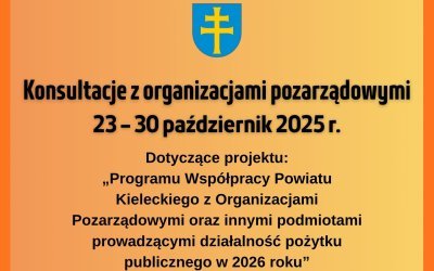 Konsultacje z organizacjami pozarządowymi